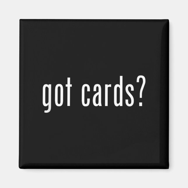 Got Cards_ - Sport Baseboll Spelkort Magnet (Framsidan)