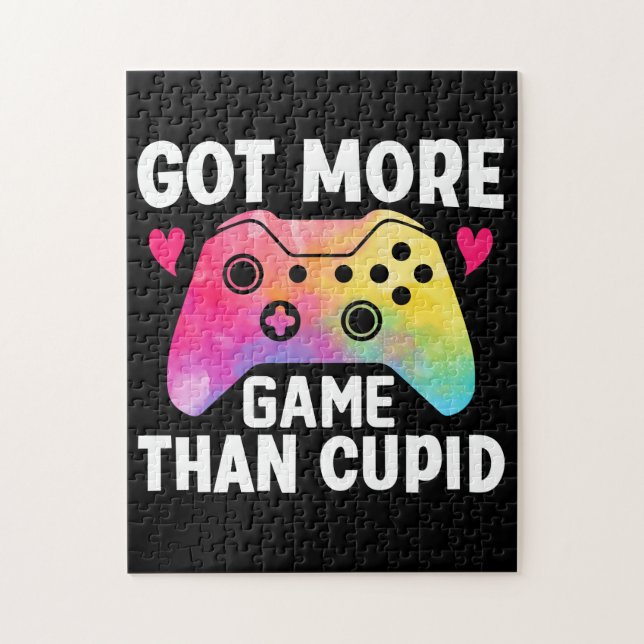Got More Game Than Cupid Valentine-dags datorspel Pussel (Vertikal)