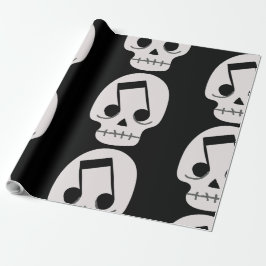 Got musikanteckning ögon skalle presentpapper