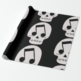 Got musikanteckning ögon skalle presentpapper