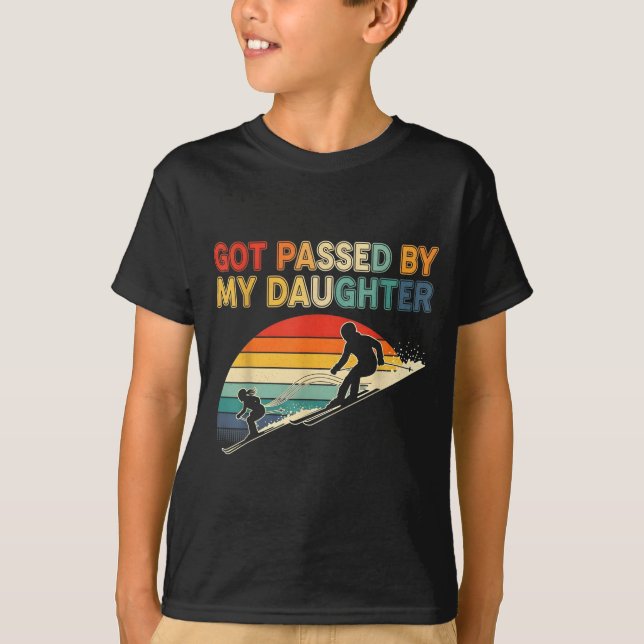 Got Ped By My Daughter Funny Ski  T Shirt (Framsida)