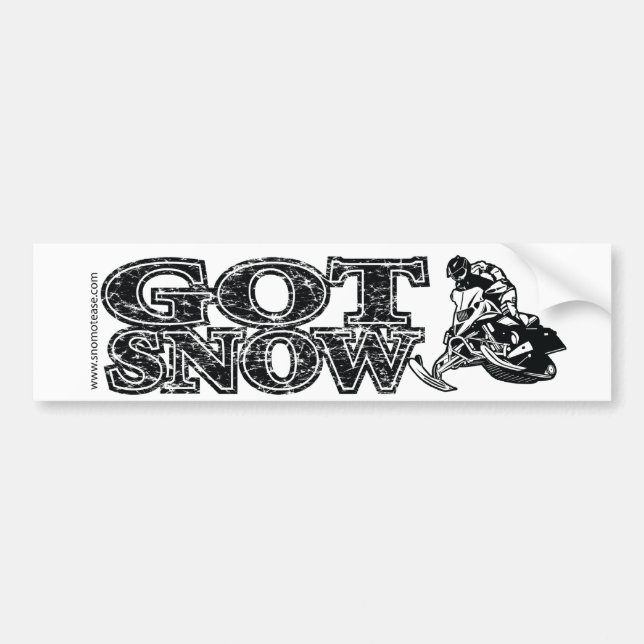 GOT-SNOW-BLACK-BUMPER BILDEKAL (Framsidan)