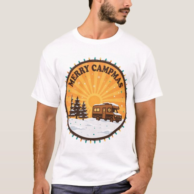 Got To Live Merry Campmas T-Shirt (Framsida)