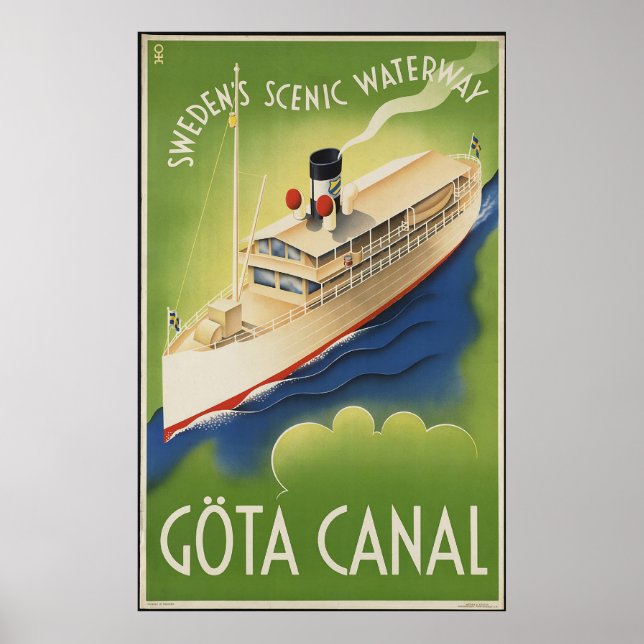 Gota Canal Sverige Poster (Framsidan)