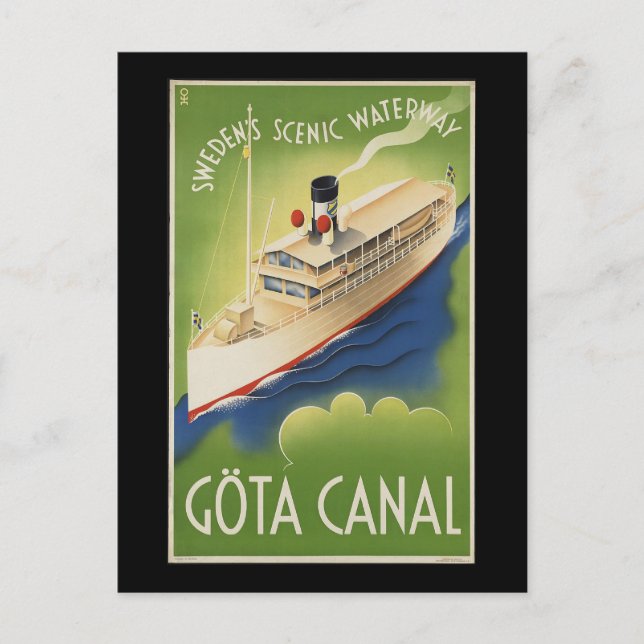 Gota Canal Sverige Vykort (Framsida)