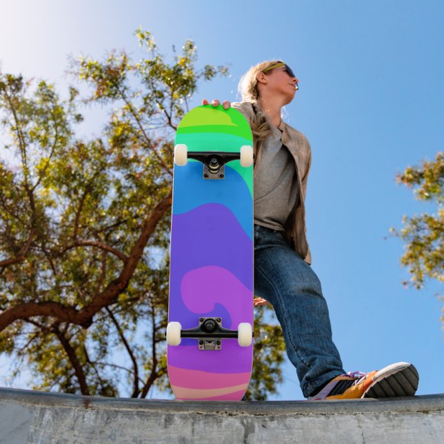 Gotado Bright Colorful Mini Skateboard Bräda 18,5 Cm (Utomhus 1)