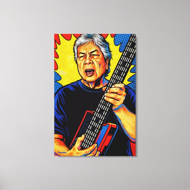 GOTAR-3_POP-ART MIDI GITARR CANVASTRYCK (Framsida)