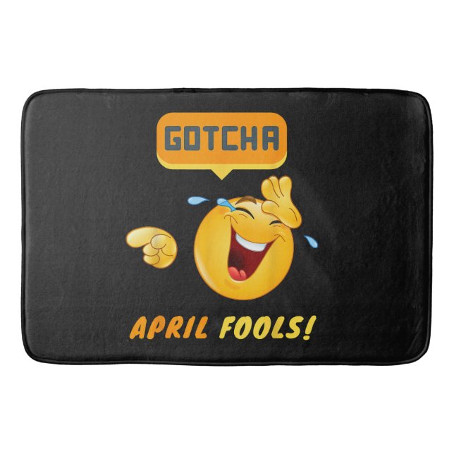 GOTCHA - April fiske dag Roligt Badrumsmatta (Framsidan)
