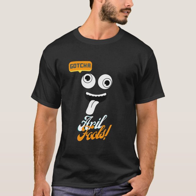 Gotcha April Fools Day Lubny Skojjar Kids Pappa T Shirt (Framsida)