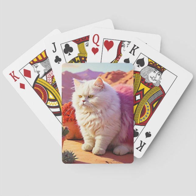 Gotcha Covered Cat Notebook – Cute & Artistic Cat  Casinokort (Baksidan)