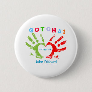 Gotcha-dagen - adoptionsdesign knapp