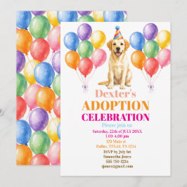 Gotcha-dagen Adoptivfest Labrador Hund Djur Inbjudningar