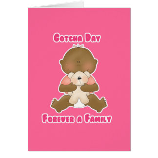 Gotcha dagför evigt en familj hälsningskort