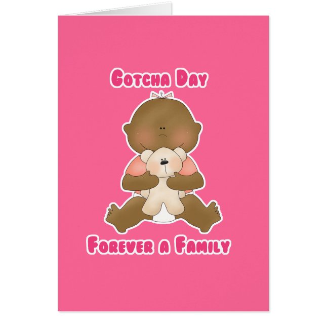 Gotcha dagför evigt en familj hälsningskort (Framsidan)