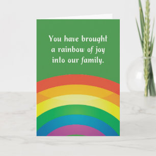 Gotcha Day Adoption Rainbow of Joy Kort