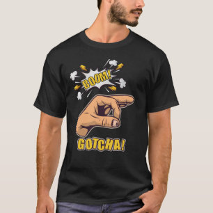 Gotcha Finger Hål Hand Meme T Shirt
