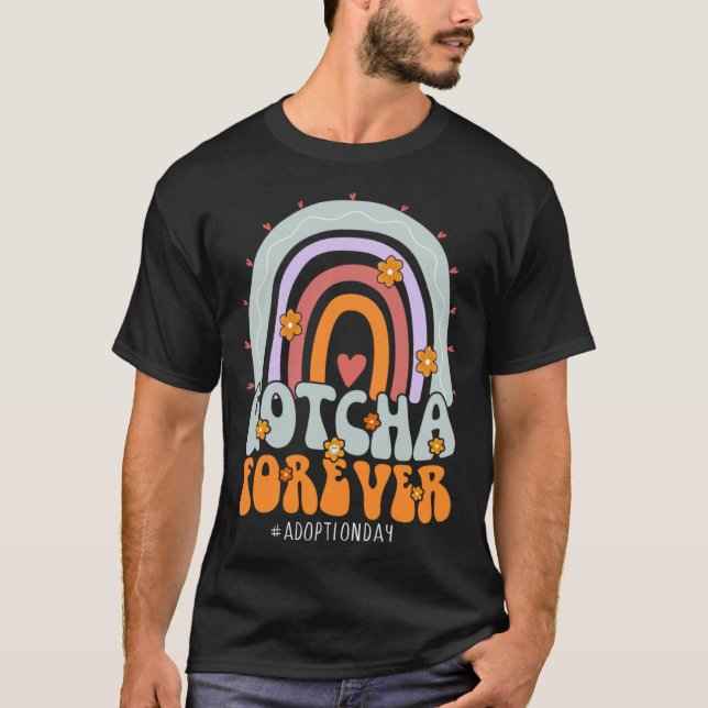 Gotcha för adoptionsdagen Groovy Family Kids Fos T Shirt (Framsida)