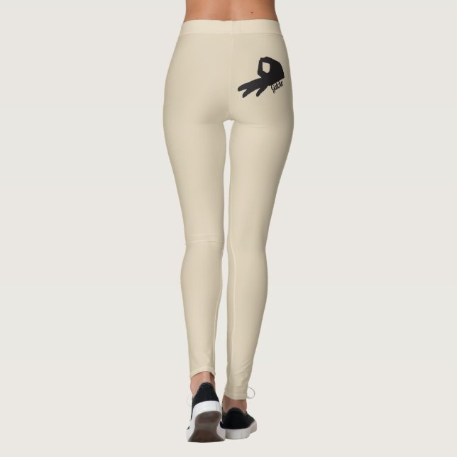 Gotcha Game Tan Leggings Gömmer under Shirt (Baksida)