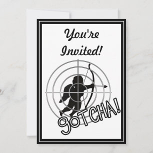 Gotcha i sikte! inbjudningar