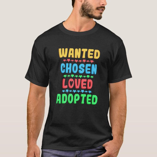 Gotcha, vald förlorad adoptionsdag t shirt (Framsida)