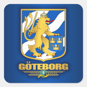 Goteborg Fyrkantigt Klistermärke