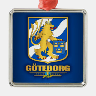 "Goteborg (Gothenburg)" prydnadar Julgransprydnad Metall