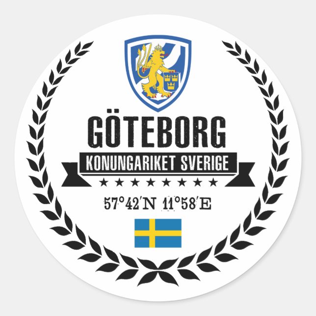 Göteborg Runt Klistermärke (Framsida)