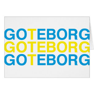 GOTEBORG Svenska Flagga Hälsningskort