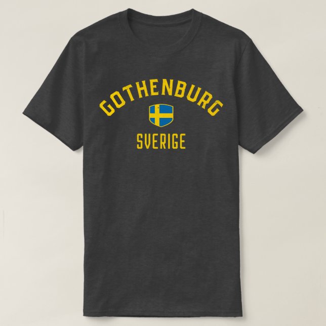 Göteborg Sverige Sverige T Shirt (Design framsida)