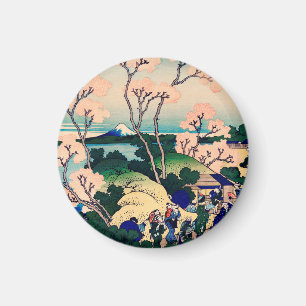 Goten-Yama Hill, Shinagawa på Tokaido Japanska Magnet