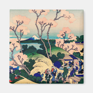 Goten-Yama Hill, Shinagawa på Tokaido Japanska Magnet