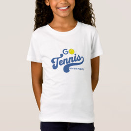 GoTennis in Blue Girls' T-Shirt