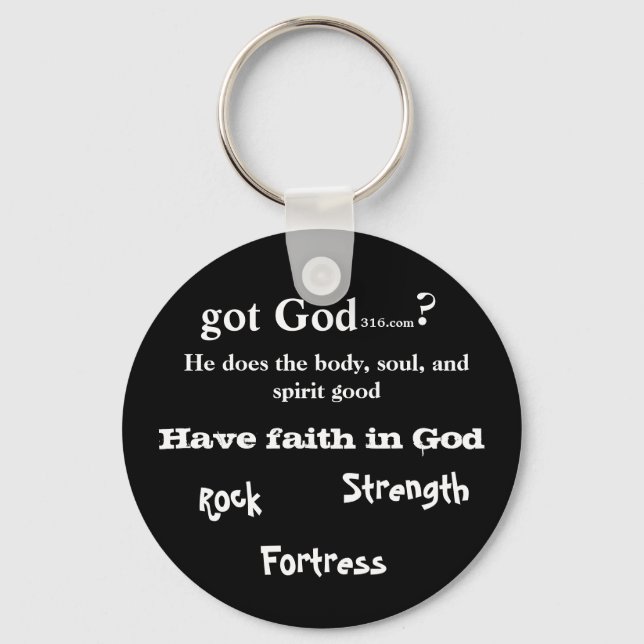 gotGod316.com Knappnyckelkedja Nyckelring (Framsida)