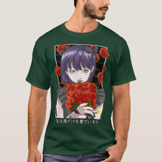 Goth Anime Girl Gothic Ro Aestthetic Japanska Va T Shirt