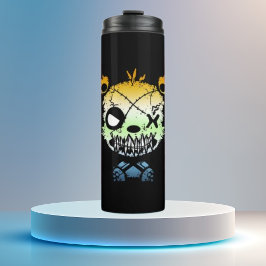 Goth AroAce Pride Flagga Färgad Bear