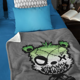 Goth Aromantic Pride Flagga Färgad Bear