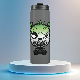 Goth Aromantic Pride Flagga Färgad Bear