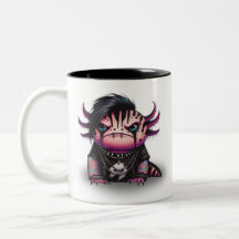 Goth Axolotl Mugg, Punk Sten Axolotl Mugg