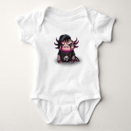 Goth Axolotl Onesie, Baby Bodyoverall T Shirt