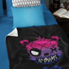 Goth Bisexuell Stolthetsflagga Färgad Björn