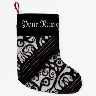 Goth Black and White-julklapp Liten Julstrumpa