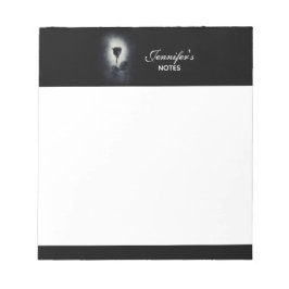 Goth Black Ro-droppblodet Macabre Anteckningsblock