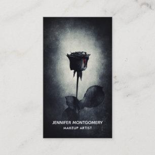 Goth Black Ro-droppblodet Macabre Visitkort