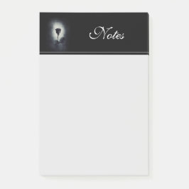 Goth Black Ro-droppblodet på Black Grunge Post-it Block