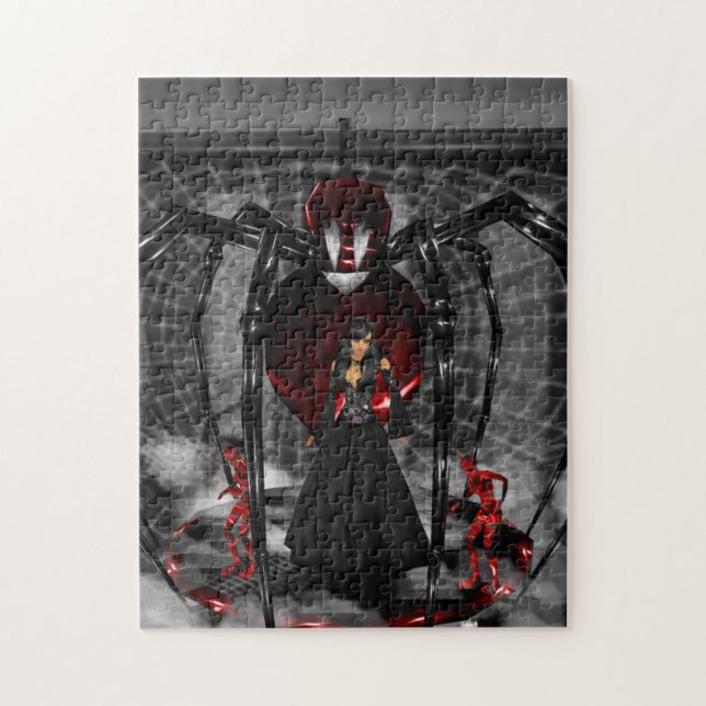 Goth Black Spider Puzzle Pussel (Vertikal)