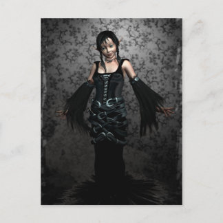 Goth Black-vykort Vykort