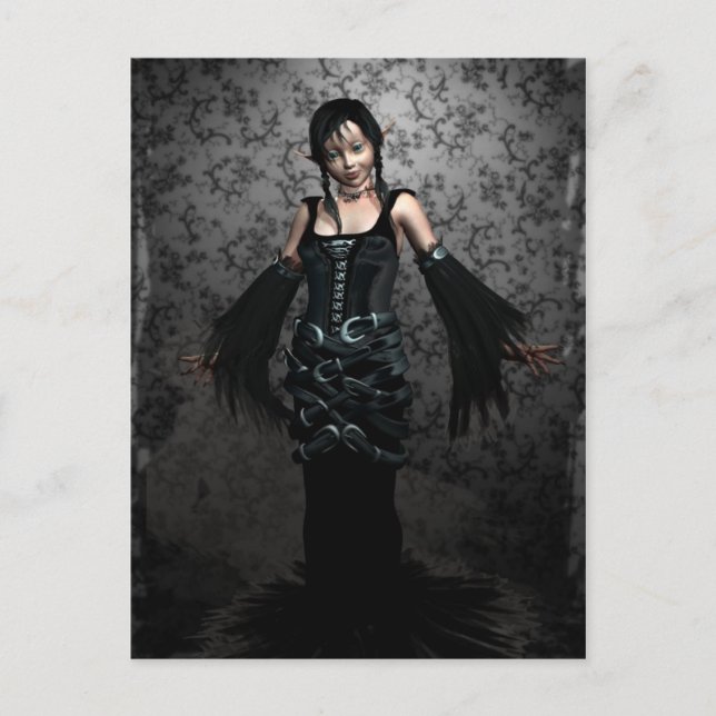 Goth Black-vykort Vykort (Framsida)