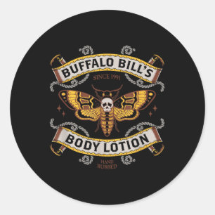 Goth Body Lotion - Deaths Head Moth - Vintage Tatt Runt Klistermärke