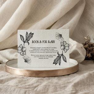 Goth Bokar for Baby Shower tattoo Flowers Tilläggskort
