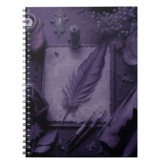 Goth book cover Notebook Anteckningsbok (Framsidan)